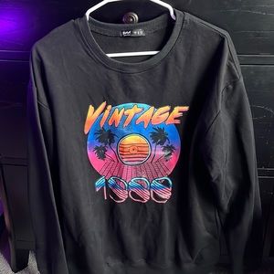 Black 80’s  Sweater